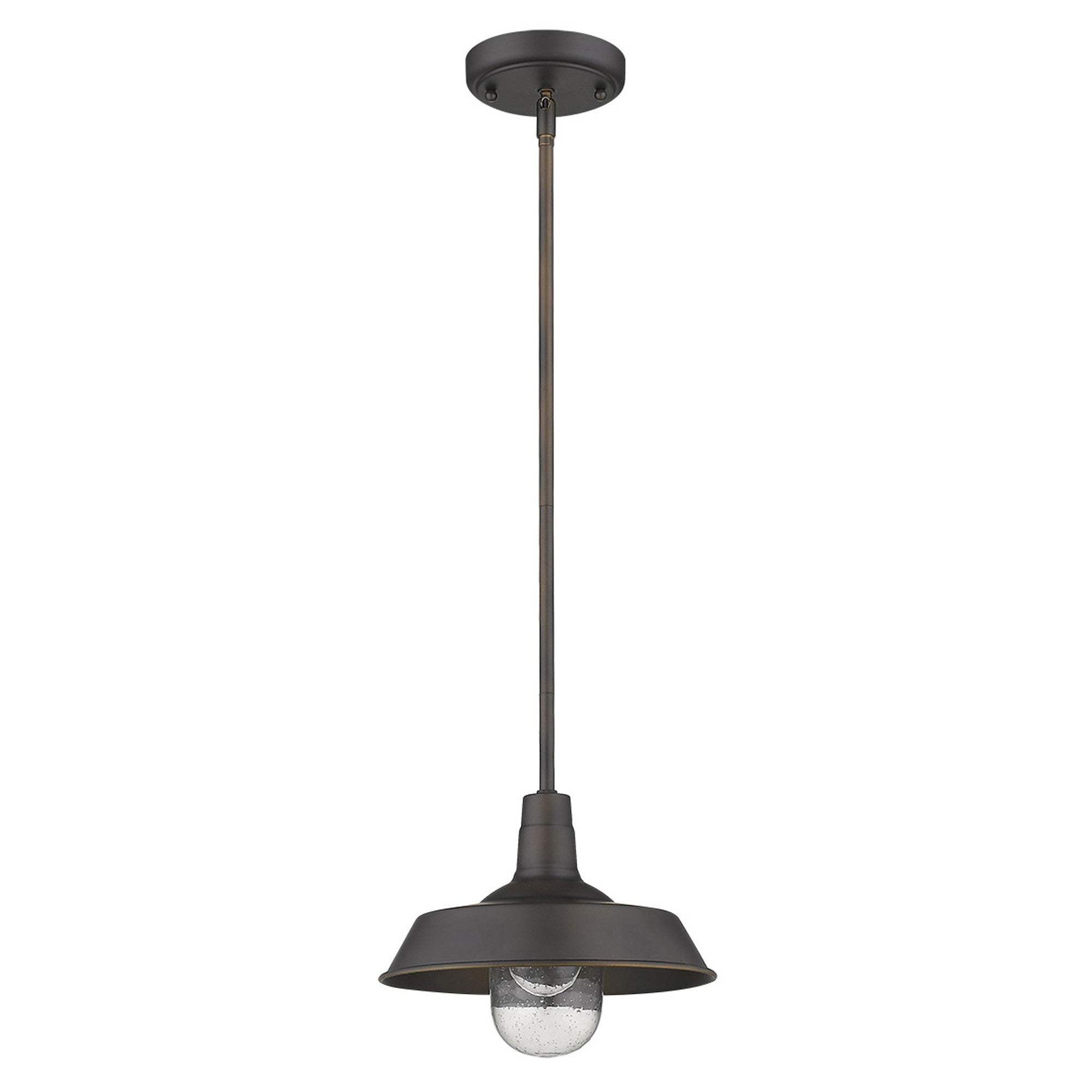 Antique Bronze Shallow Plate Adjustable Pendant Light - Homeroots - Flyclothing LLC