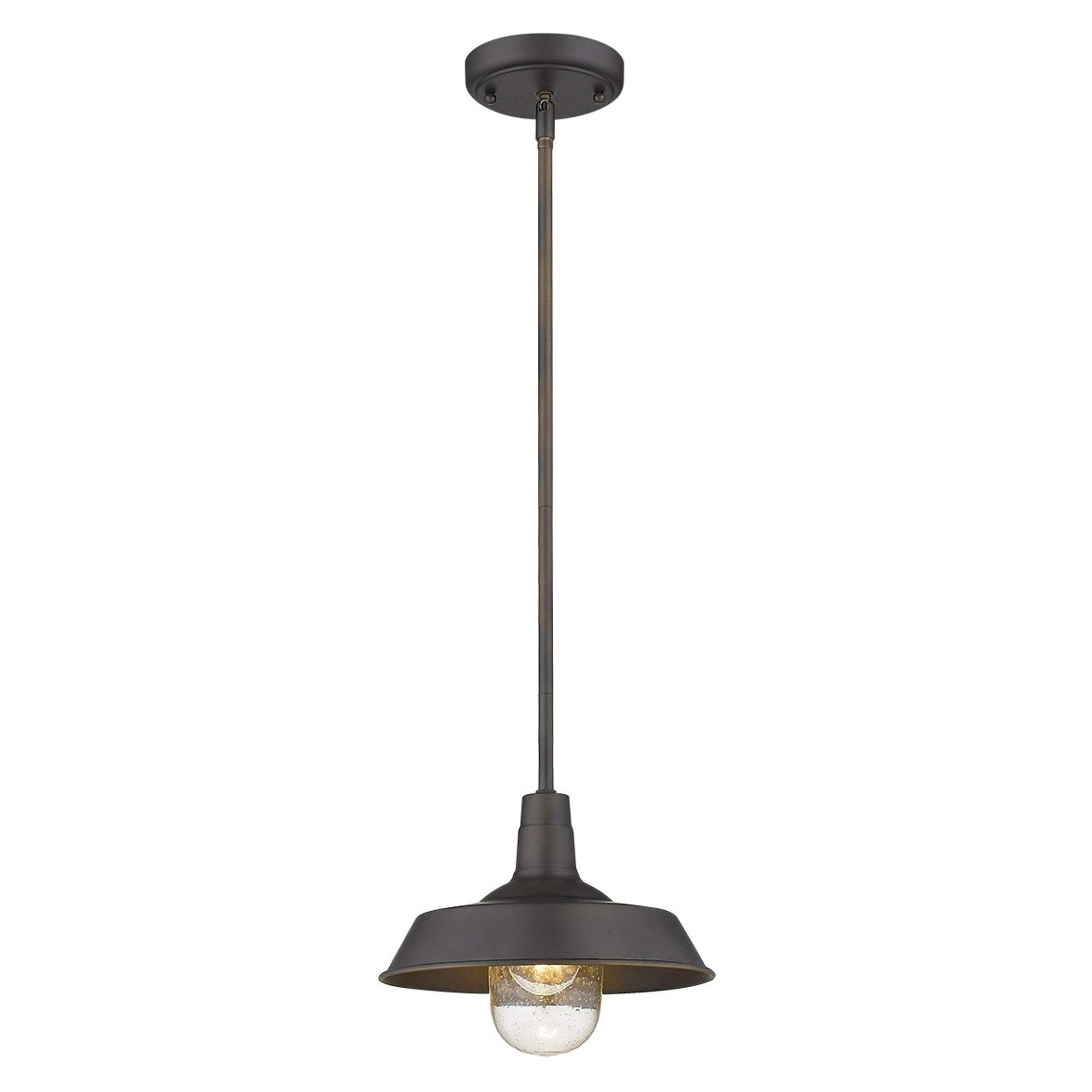 Antique Bronze Shallow Plate Adjustable Pendant Light - Homeroots - Flyclothing LLC