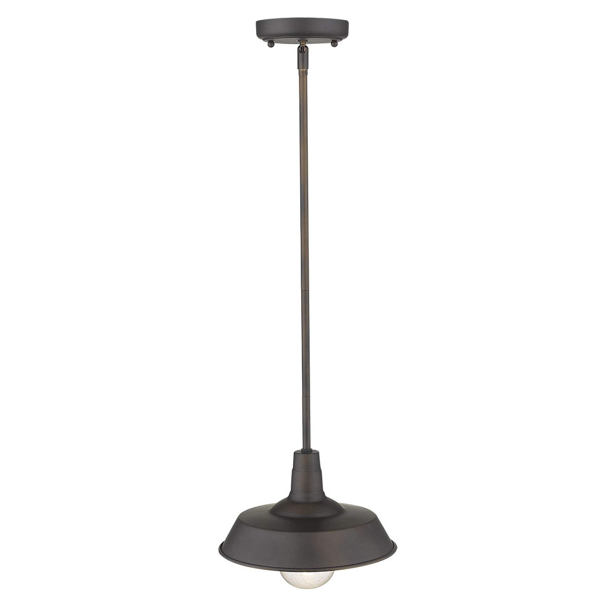 Antique Bronze Shallow Plate Adjustable Pendant Light - Homeroots - Flyclothing LLC