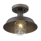 Antique Bronze Shallow Plate Adjustable Pendant Light - Homeroots - Flyclothing LLC