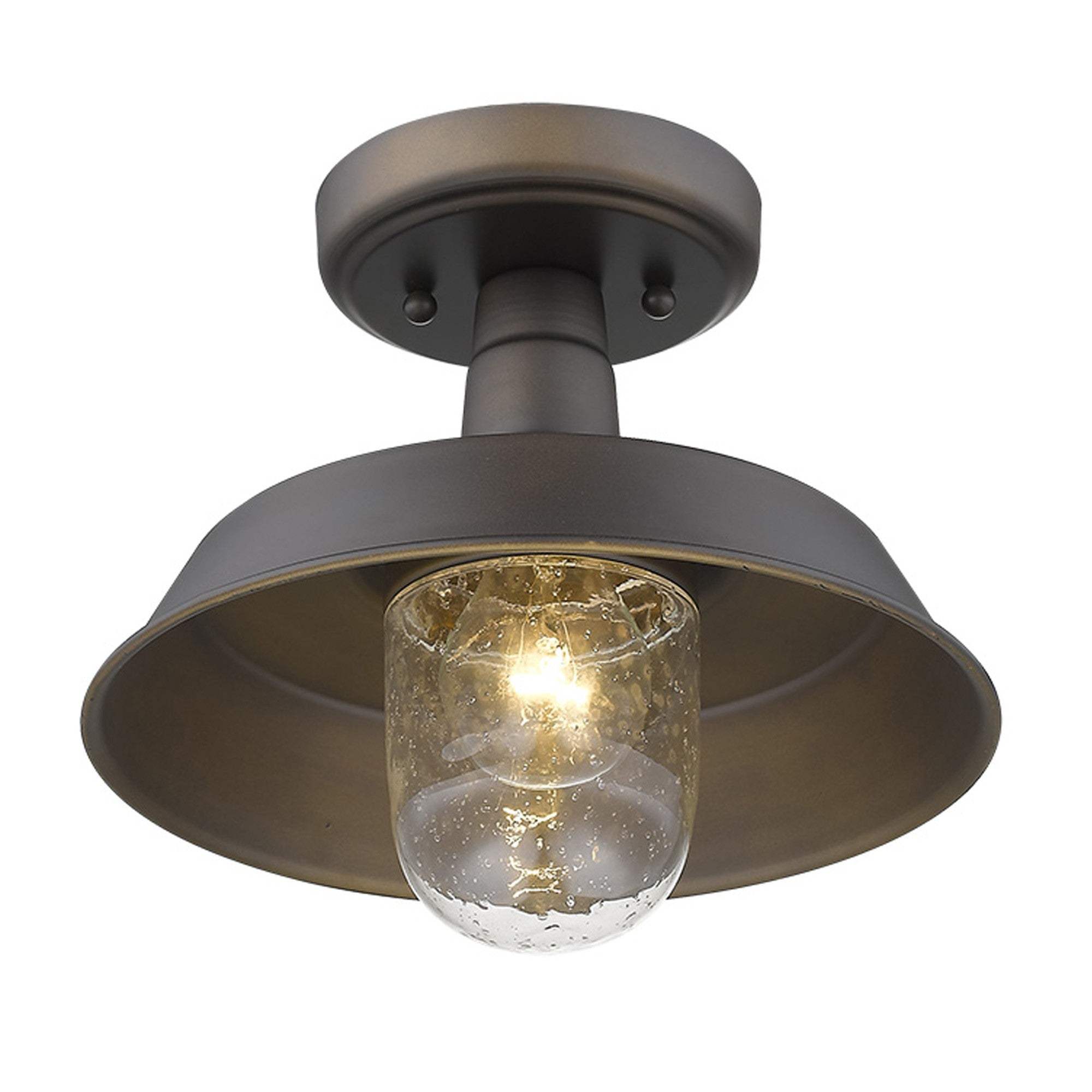 Antique Bronze Shallow Plate Adjustable Pendant Light - Homeroots - Flyclothing LLC