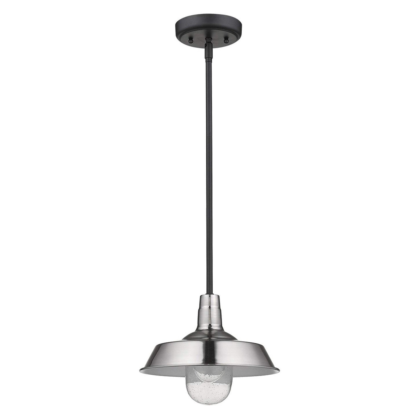 Silver Shallow Plate Adjustable Pendant Light - Homeroots - Flyclothing LLC