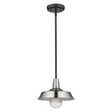 Silver Shallow Plate Adjustable Pendant Light - Homeroots - Flyclothing LLC