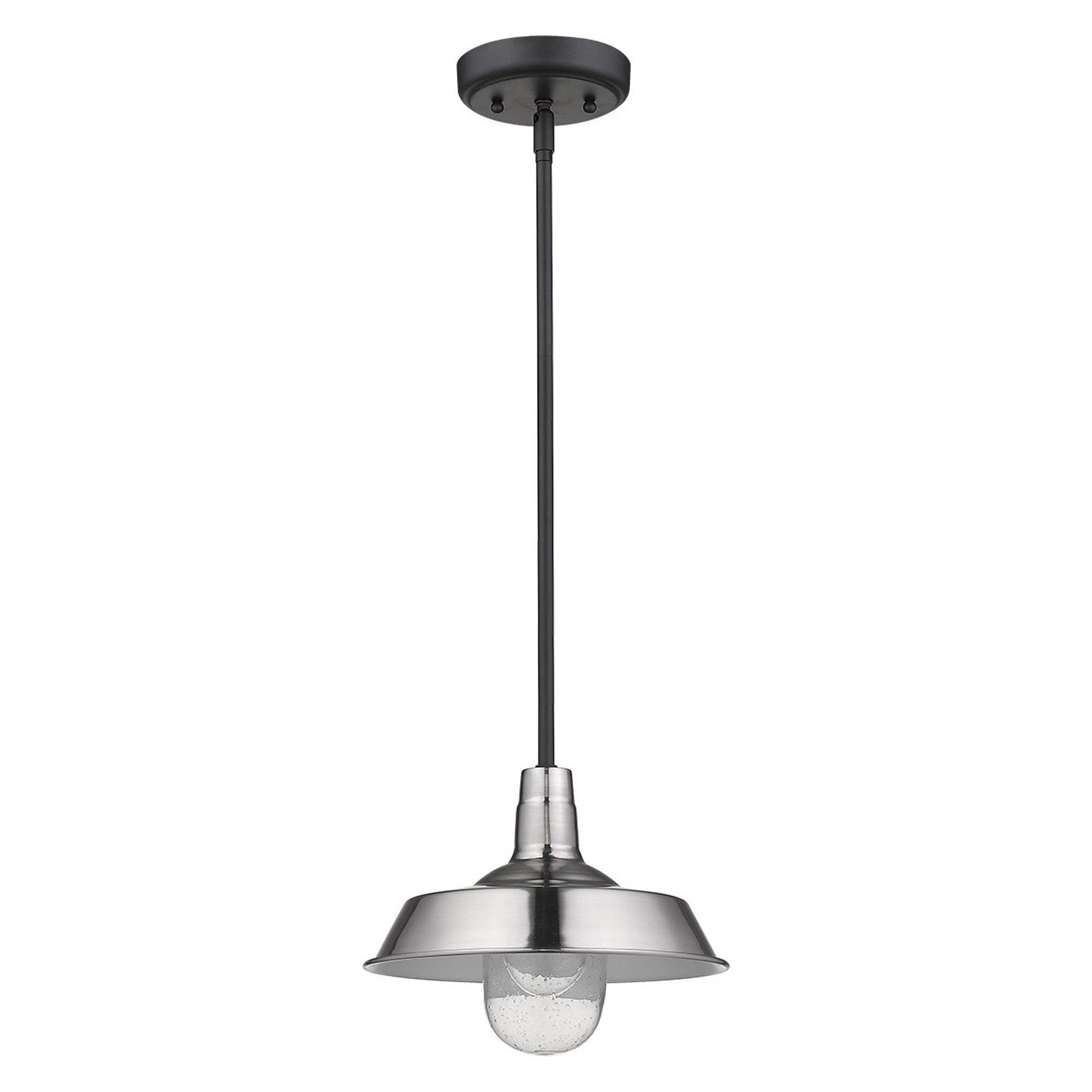 Silver Shallow Plate Adjustable Pendant Light - Homeroots - Flyclothing LLC