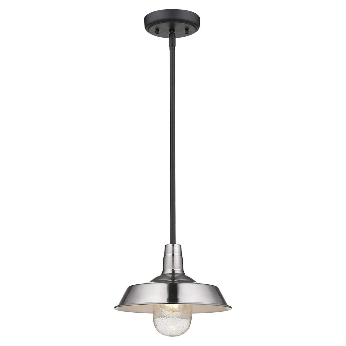 Silver Shallow Plate Adjustable Pendant Light - Homeroots - Flyclothing LLC