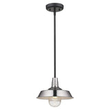 Silver Shallow Plate Adjustable Pendant Light - Homeroots - Flyclothing LLC