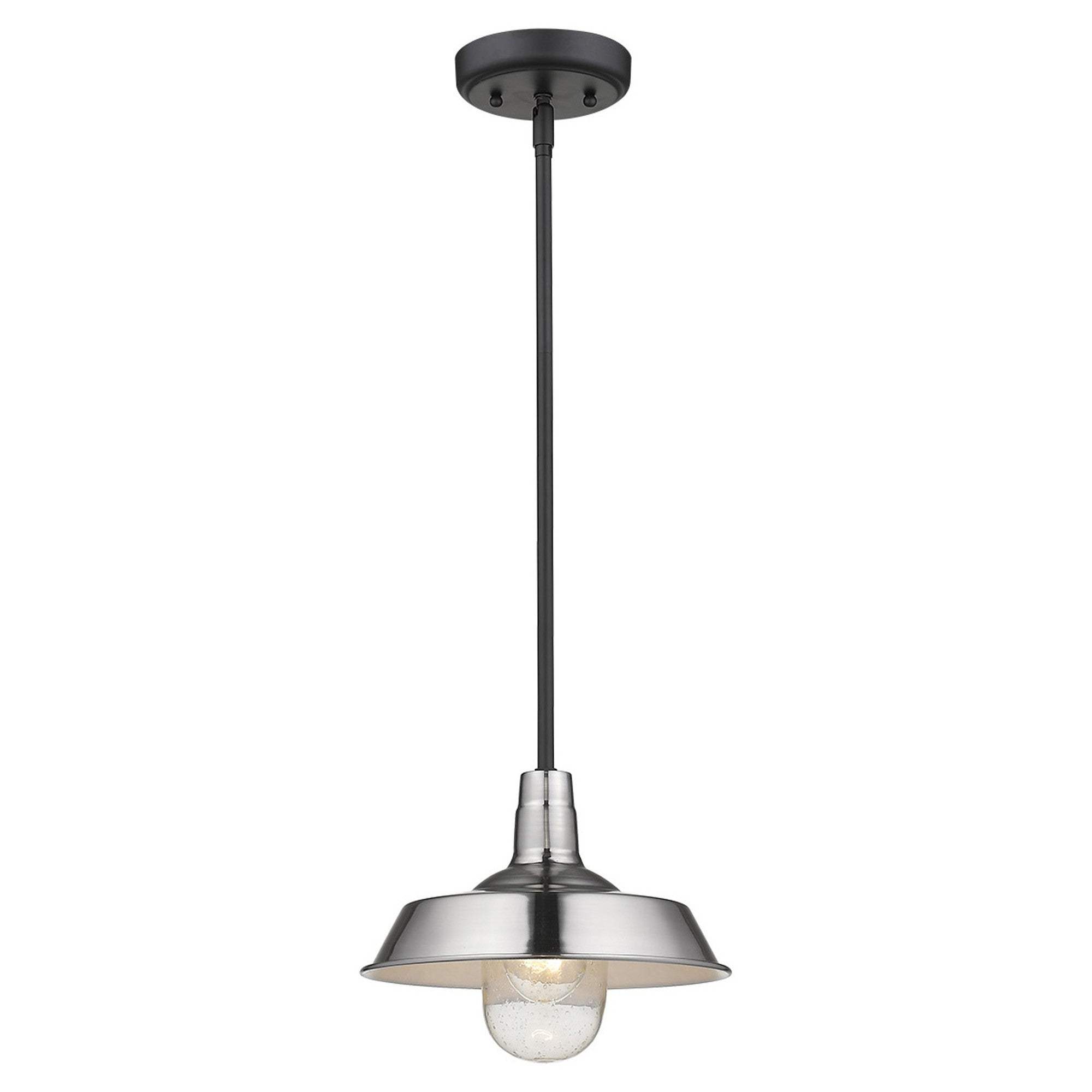Silver Shallow Plate Adjustable Pendant Light - Homeroots - Flyclothing LLC