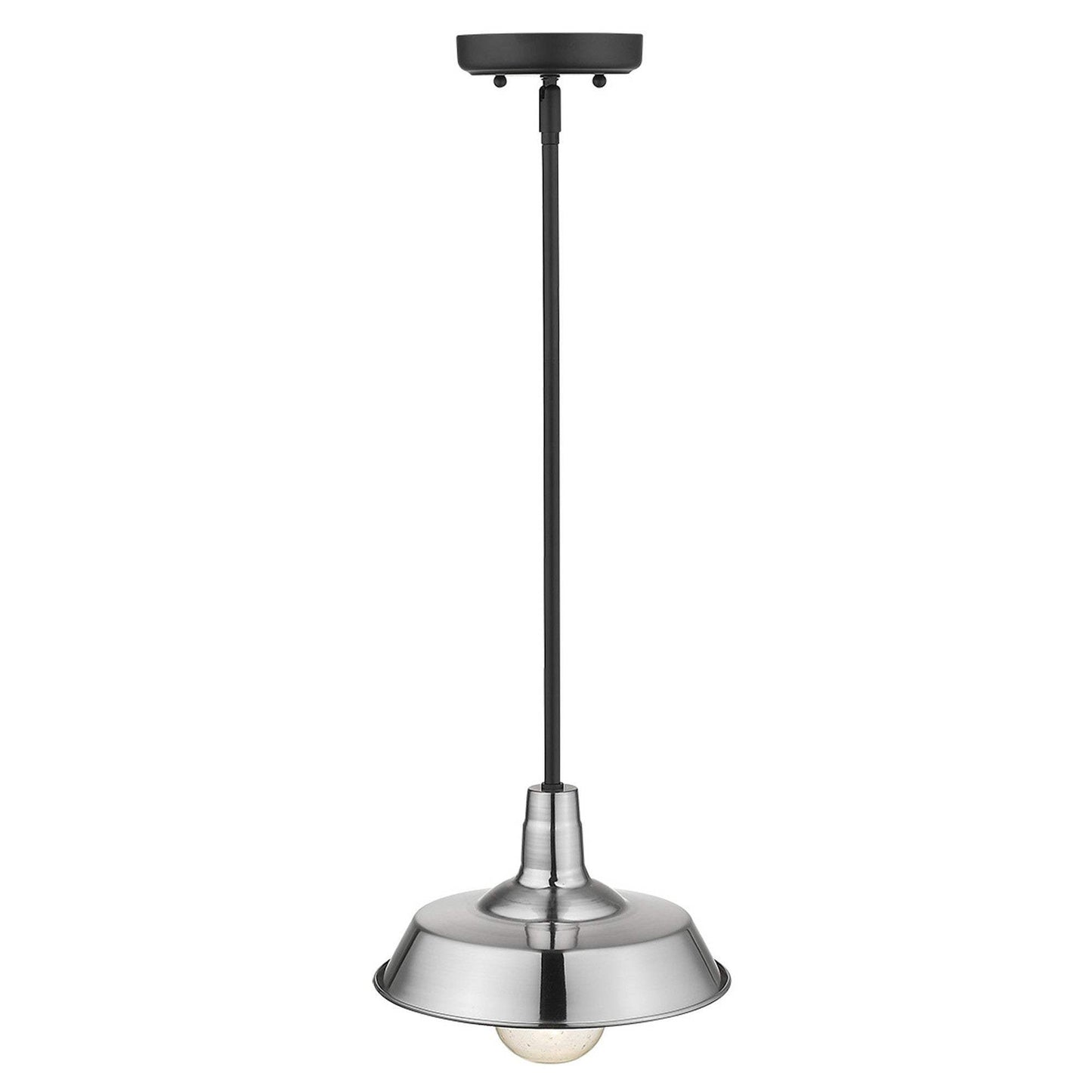 Silver Shallow Plate Adjustable Pendant Light - Homeroots - Flyclothing LLC
