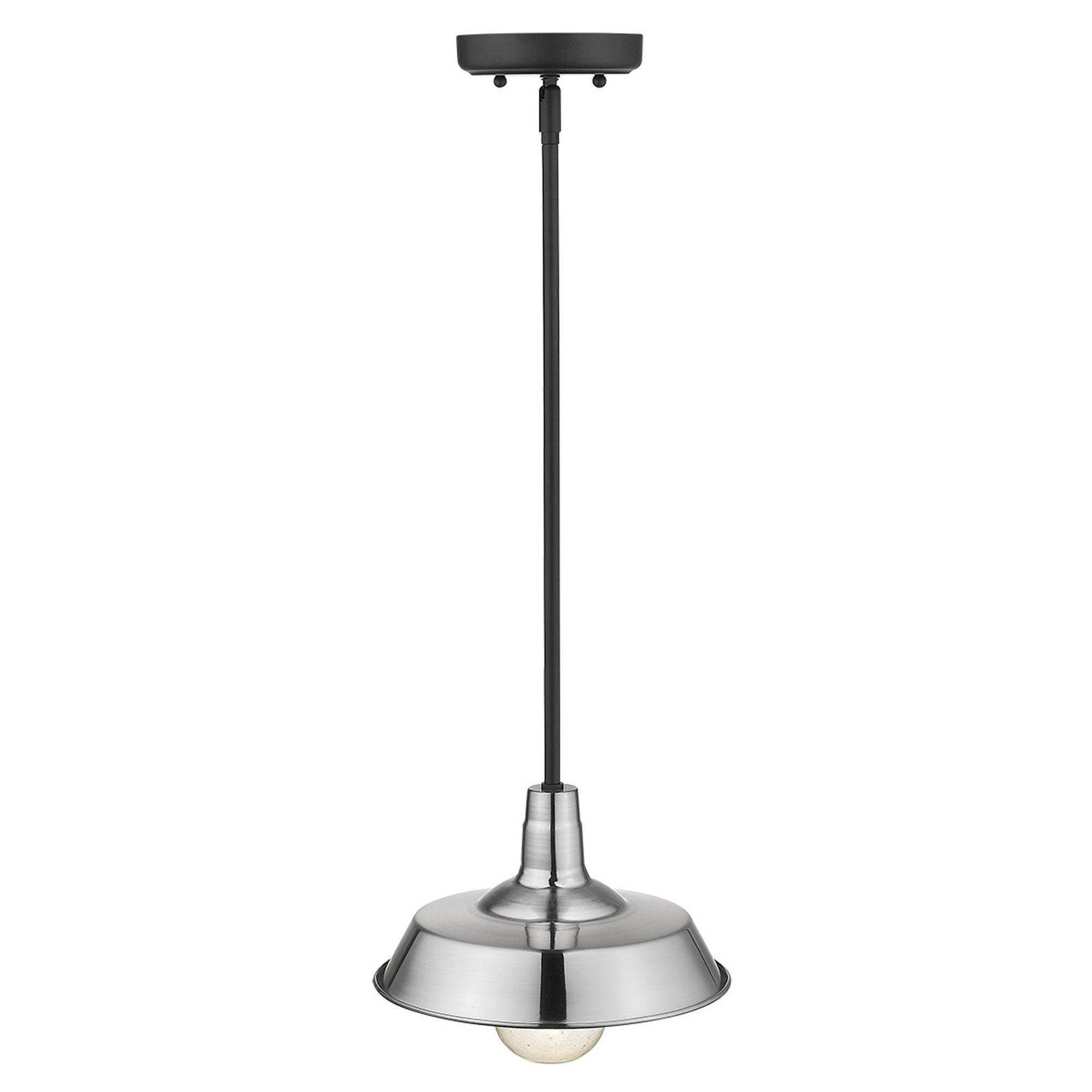 Silver Shallow Plate Adjustable Pendant Light - Homeroots - Flyclothing LLC