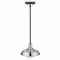 Silver Shallow Plate Adjustable Pendant Light - Homeroots