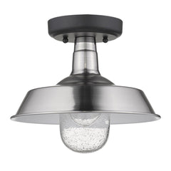 Silver Shallow Plate Adjustable Pendant Light - Homeroots