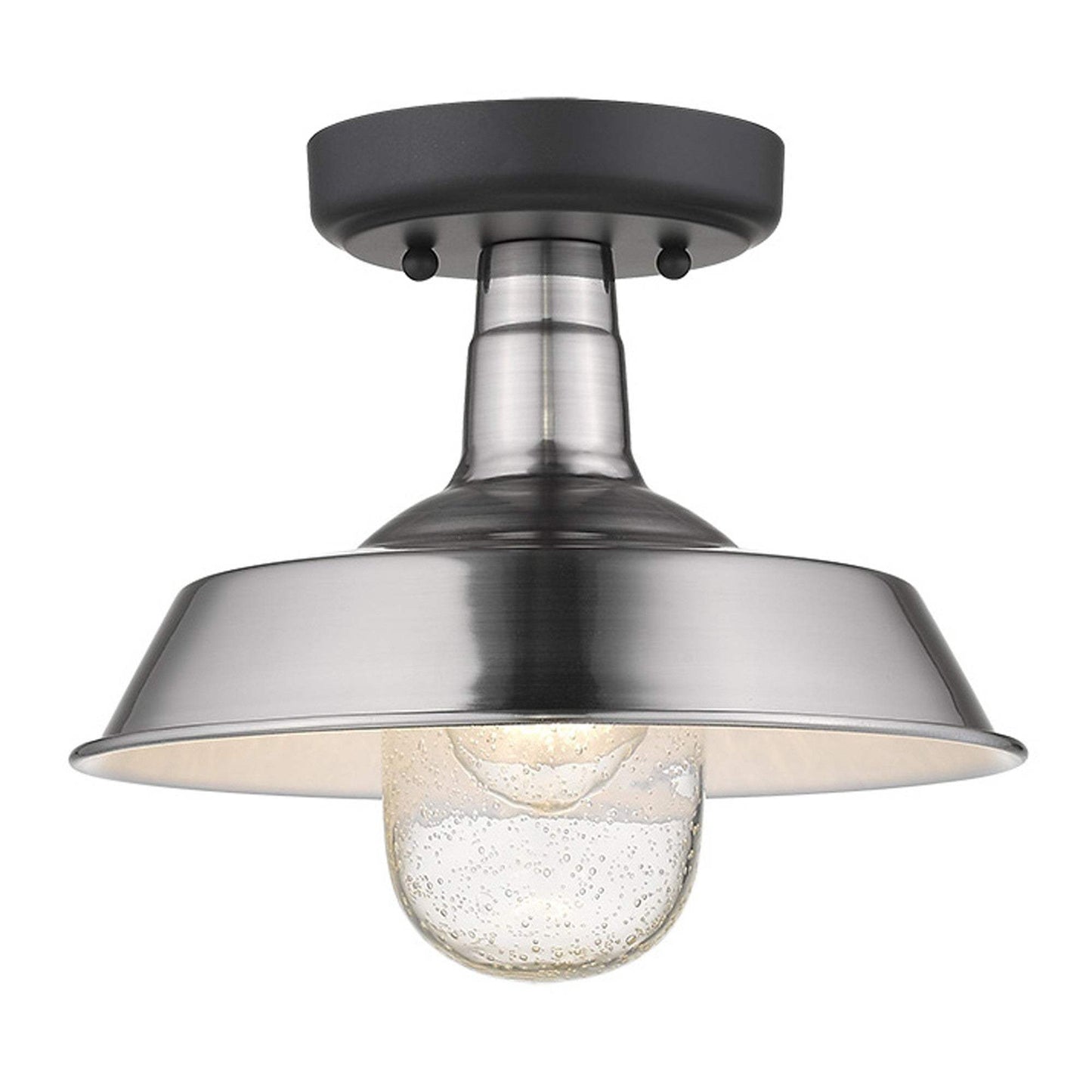 Silver Shallow Plate Adjustable Pendant Light - Homeroots - Flyclothing LLC