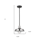 Silver Shallow Plate Adjustable Pendant Light - Homeroots - Flyclothing LLC
