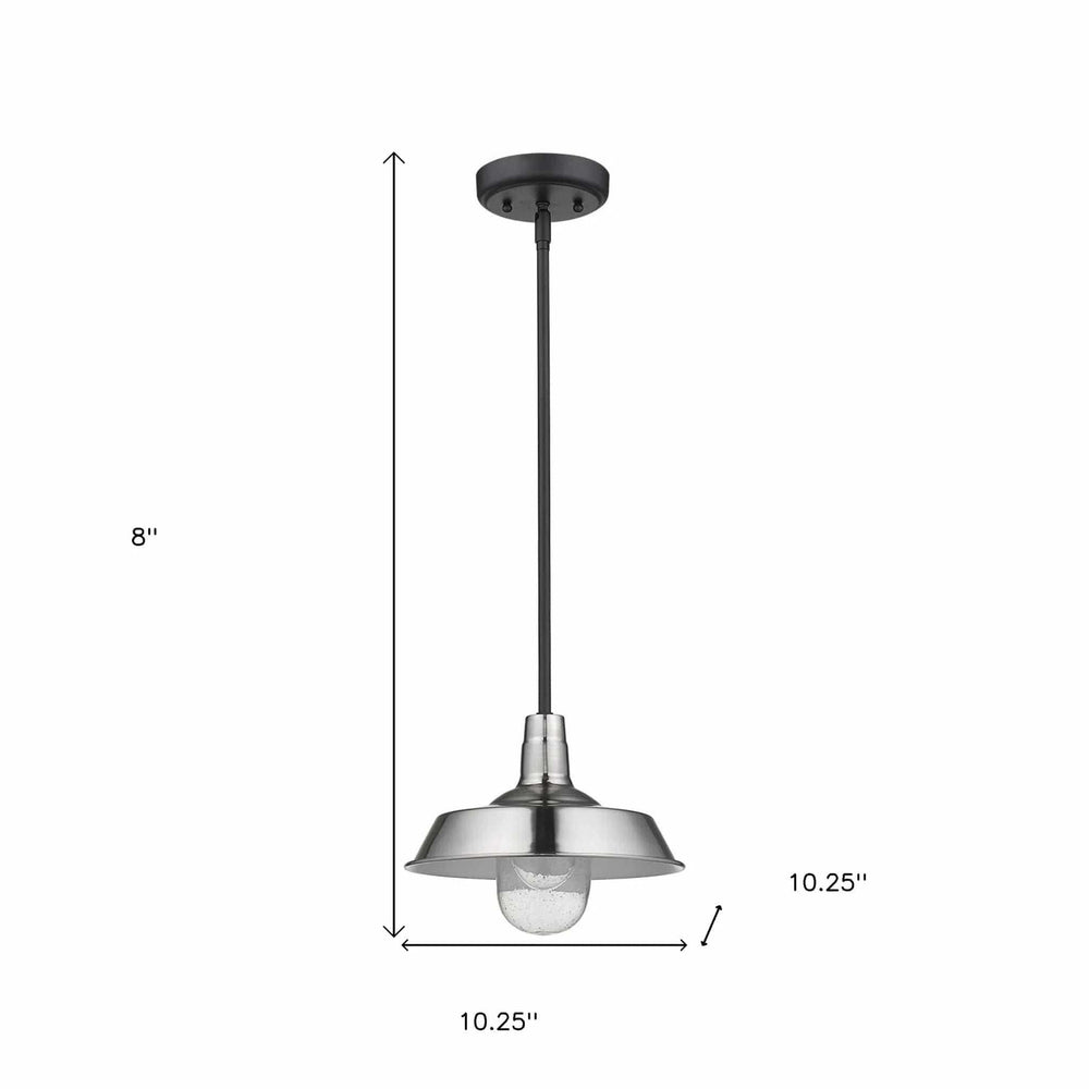 Silver Shallow Plate Adjustable Pendant Light - Homeroots - Flyclothing LLC