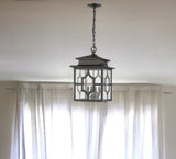 Calvert 4-Light Oil-Rubbed Bronze Hanging Lantern - Homeroots