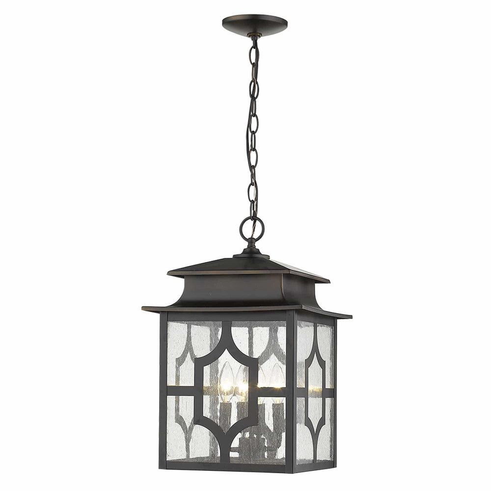 Calvert 4-Light Oil-Rubbed Bronze Hanging Lantern - Homeroots - Flyclothing LLC