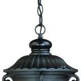 Naples 1-Light Matte Black Hanging Light - Homeroots