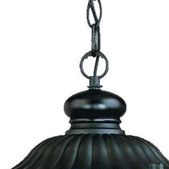 Naples 1-Light Matte Black Hanging Light - Homeroots