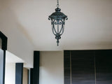 Naples 1-Light Matte Black Hanging Light - Homeroots
