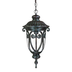 Naples 1-Light Marbelized Mahogany Hanging Light - Homeroots