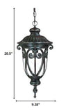 Naples 1-Light Marbelized Mahogany Hanging Light - Homeroots - Flyclothing LLC