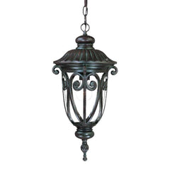Naples 1-Light Marbelized Mahogany Hanging Light - Homeroots