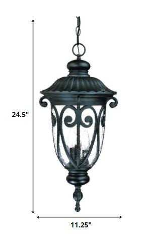 Naples 3-Light Matte Black Hanging Light - Homeroots - Flyclothing LLC