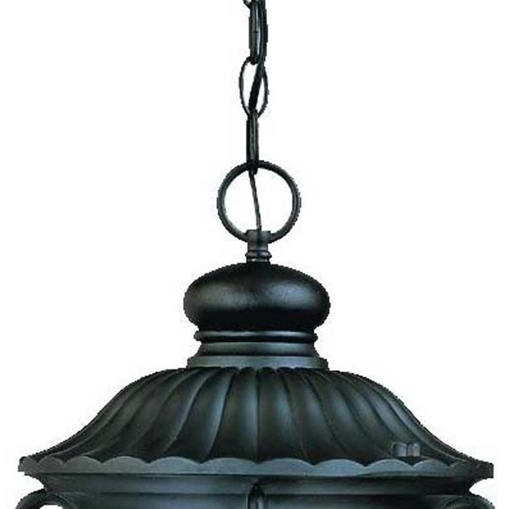 Naples 3-Light Matte Black Hanging Light - Homeroots - Flyclothing LLC