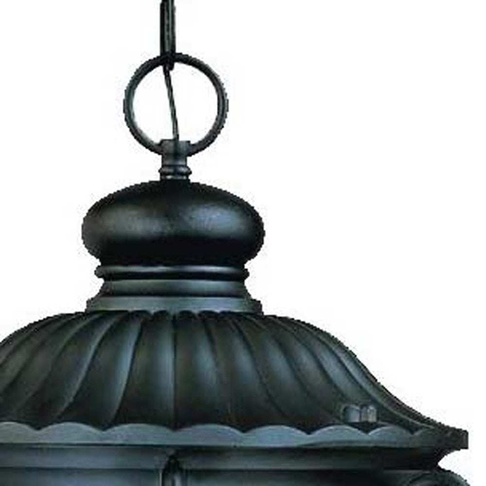 Naples 3-Light Matte Black Hanging Light - Homeroots - Flyclothing LLC