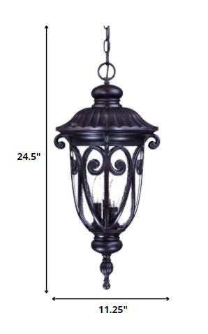 Naples 3-Light Marbelized Mahogany Hanging Light - Homeroots - Flyclothing LLC