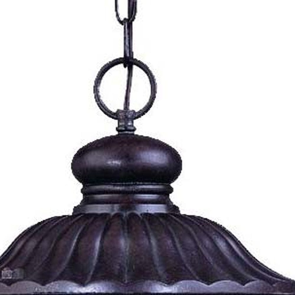 Naples 3-Light Marbelized Mahogany Hanging Light - Homeroots
