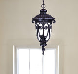 Naples 3-Light Marbelized Mahogany Hanging Light - Homeroots