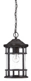 Matte Black Canister Hanging Light - Homeroots