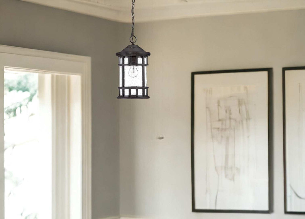Matte Black Canister Hanging Light - Homeroots - Flyclothing LLC