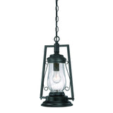 Matte Black Oil Lamp Hanging Light - Homeroots