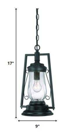 Matte Black Oil Lamp Hanging Light - Homeroots - Flyclothing LLC