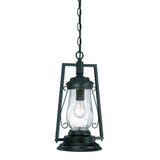 Matte Black Oil Lamp Hanging Light - Homeroots