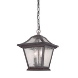 Matte Black Birdhouse Shape Outdoor Hanging Light - Homeroots