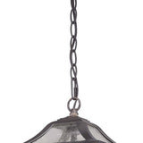 Matte Black Birdhouse Shape Outdoor Hanging Light - Homeroots