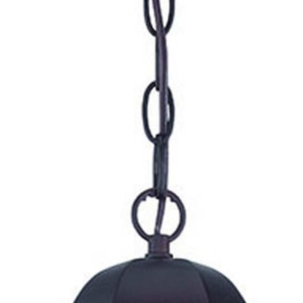 Matte Black Geometric Glass Hanging Light - Homeroots - Flyclothing LLC
