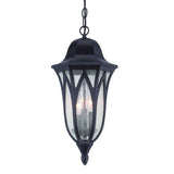 Antique Bronze Geometric Glass Hanging Light - Homeroots