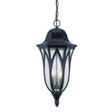 XL Antique Bronze Geometric Glass Hanging Light - Homeroots - Flyclothing LLC