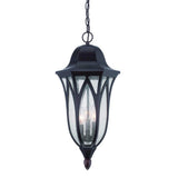 XL Antique Bronze Geometric Glass Hanging Light - Homeroots - Flyclothing LLC