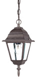 Antique Brown Beveled Glass Outdoor Hanging Light - Homeroots