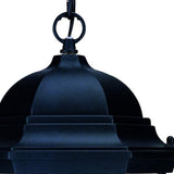 Matte Black Domed Glass Lantern Hanging Light - Homeroots - Flyclothing LLC