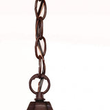 Dark Brown Domed Glass Lantern Hanging Light - Homeroots - Flyclothing LLC
