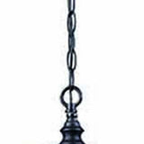Three Light Matte Black Eastern Lantern Hanging Light - Homeroots