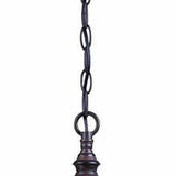 Three Light Dark Brown Eastern Lantern Hanging Light - Homeroots