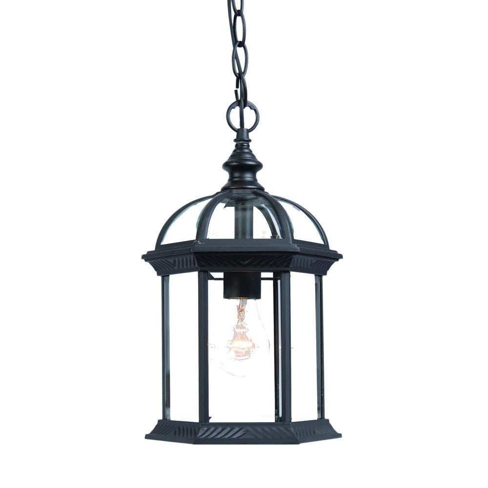 Matte Black Cage Hanging Light - Homeroots - Flyclothing LLC