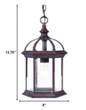 Dark Brown Cage Hanging Light - Homeroots - Flyclothing LLC